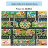 Grenzüberschreitende Kinder-Spielzeug-Parkplatzkarte mit Verkehrsautos - Englische Ausgabe