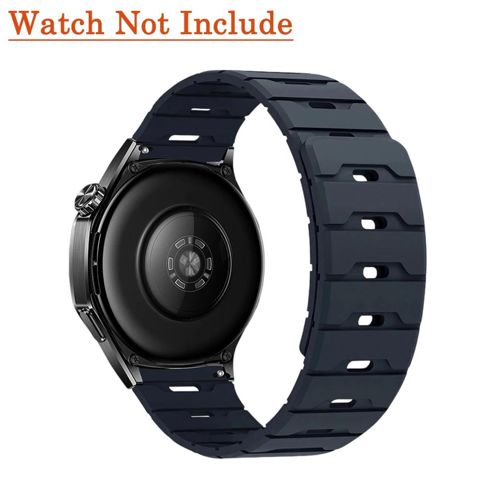 18mm 20mm 22mm Silicone Strap for Huawei Watch GT5/4 6pro For Garmin Forerunner Magnetic Band for Samsung Galaxy Watch 7 6 5 4
