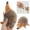 Squeaky Dog Chew Toy Bite-Resistant Cartoon Hedgehog Pet Toy Washable Dog Interactive Throwing Toy for Small Medium Size Dogs
