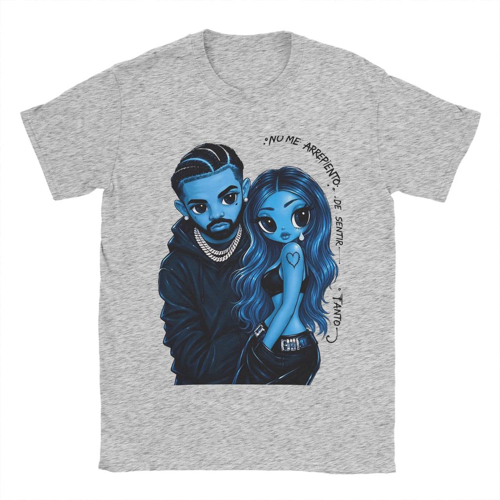 Karol G Cartoon Blue Music Unisexs T Shirt Awesome Tee Shirt Short Sleeve Crew Neck Tshirts Pure Cotton Gift Idea Tops