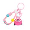 Cute Creative Car Keychain Gift Colorful Monster Keyring For Birthdays And Holidays