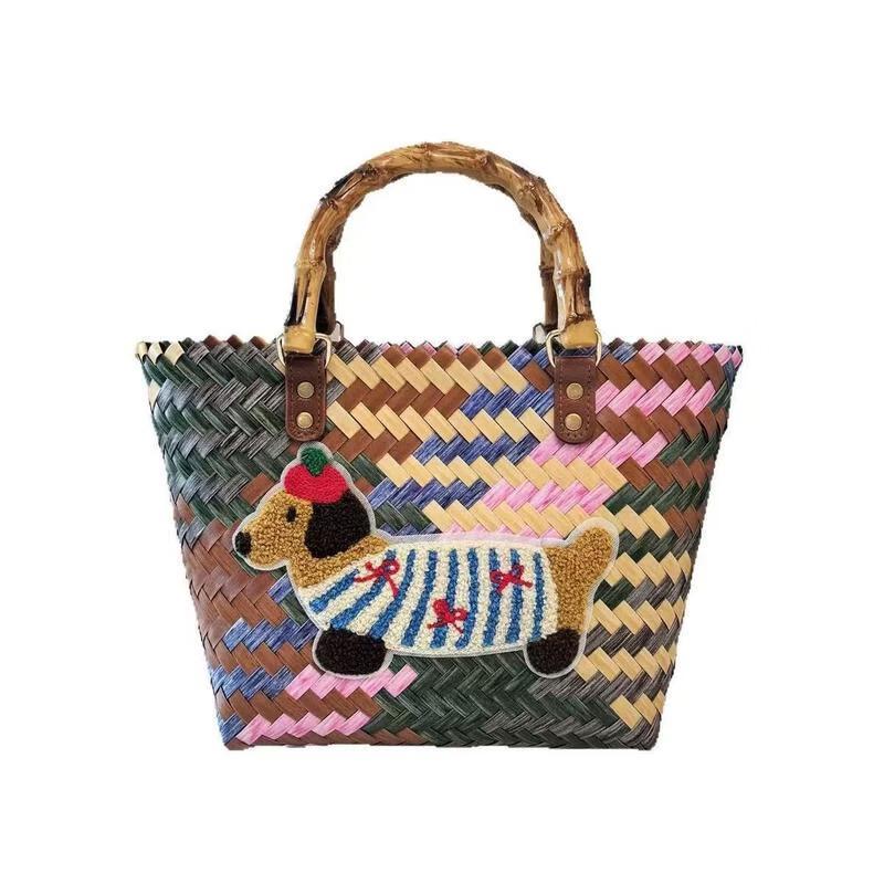 JINGRUIXIANG Dachshund Woven Gift Basket