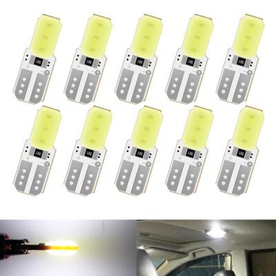 GZRUICA T10 24V Lámpara LED de Posición, Luz de Posición Lateral, Luz Interior, Luz de Matrícula, 6 Elementos COBLED, 10 Piezas, Blanco