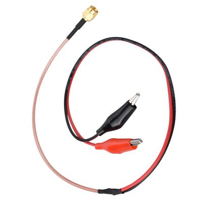 1 Stück Hochfrequenz-Verbindungskabel Rot Schwarz Test Testkabel 52cm
