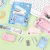 Cute Cartoon Mini Stapler+ Staples Set Adorable Multifunctional Desk Tool for School Office Home Use Kids Gift