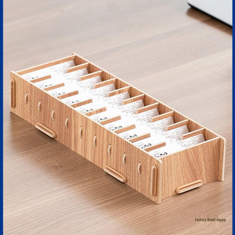 Creative Large Capacity Business Card Holder & Organizer Box