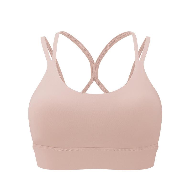 High-Intensity Cross Back Strappy Sports Bra for Women