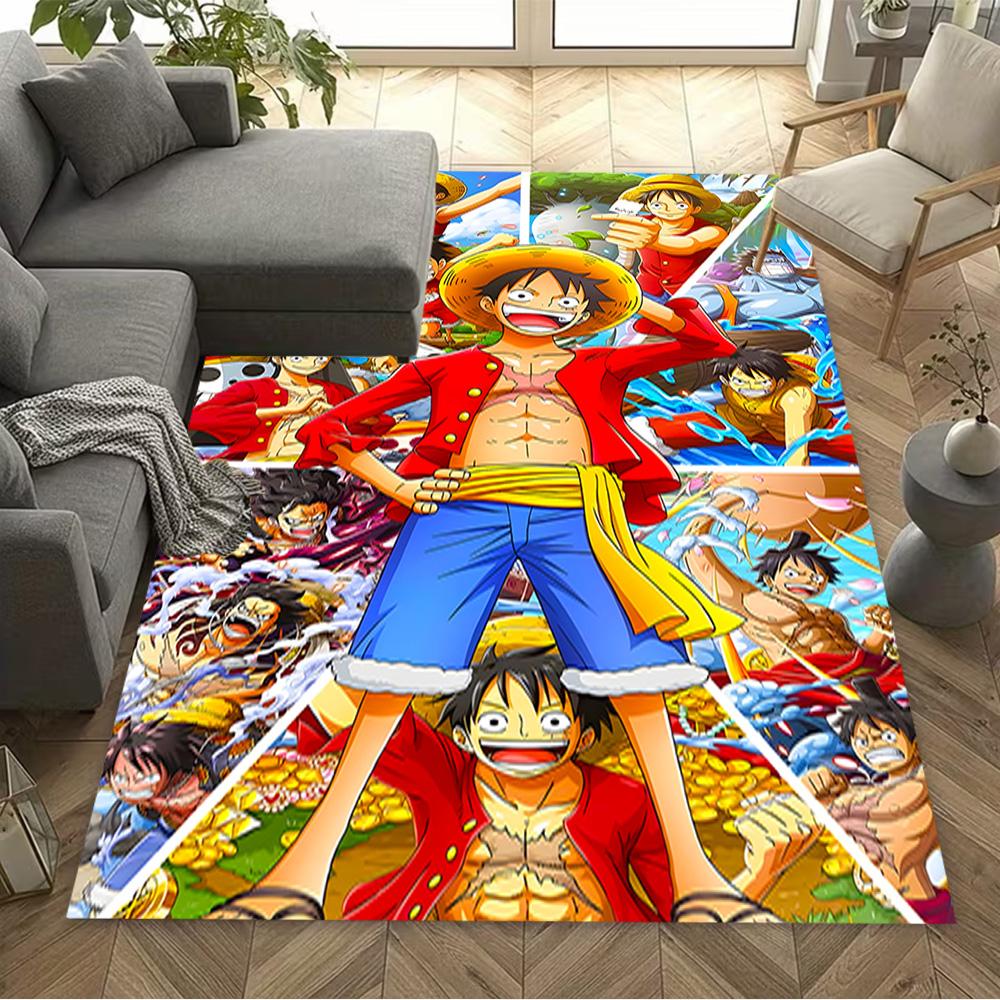 One Piece Adventure Area Rug Suitable for Playrooms Dining Room Outdoor Dormitory Antislip Carpet Anime Office Decor