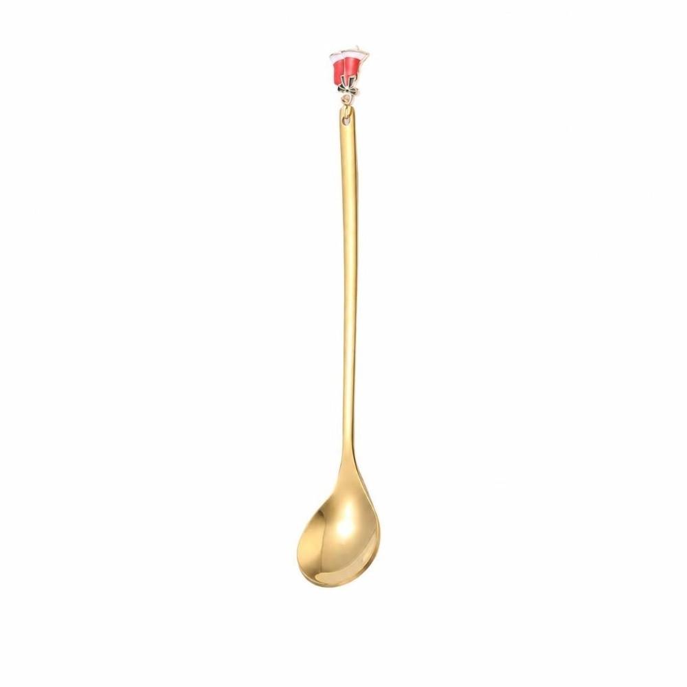 Elk Pendant Christmas Spoon Set Creative Tableware Dessert Spoon Creative Coffee Spoon  Christmas