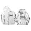 Stray Kids World Tour 2025 Zip Up Hoodie Kpop Merch Gothic Graphic Print Oversized Sweatshirt Casual Streetwear Jacket for Unisex Men Women Fans