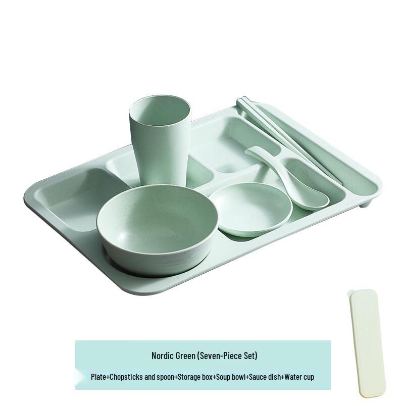 

Wheat Straw Divided Meal Plate Set