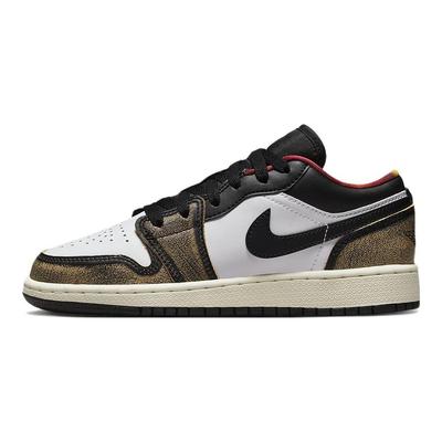 Air 1 Low SE GS Wear-Away - Zapatillas para Niños Color Canela Negro Blanco-Blanco Ónix DQ8421-001