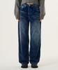 UNKNOWN PLANET Washed Corduroy Denim Pants Blue