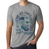 Men’s Vintage Tee Shirt Graphic T Shirt Tacos, Tequila and Avocados Grey Marl