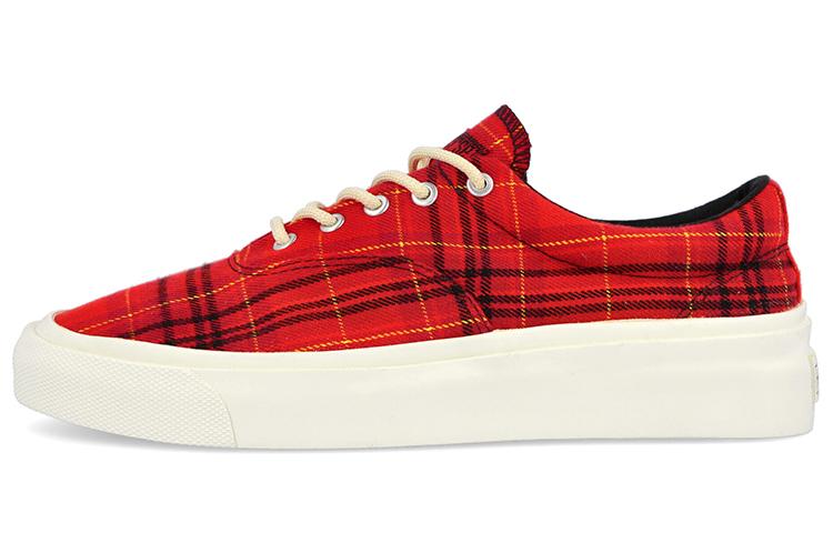Converse Skid Grip Low Twisted Plaid - Haute Red 40