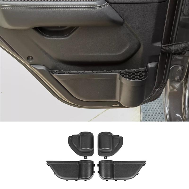 

Front Rear Door Storage Box Tray For Jeep Wrangler JL JLU 4XE Rubicon Sports Gladiator JT 2018-2025 Tidying Accessories