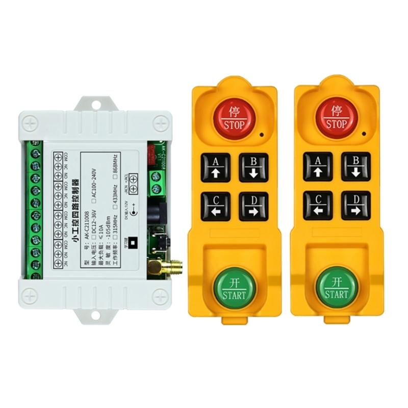 315/433MHZ Universal Garage Door RF Wireless Remote Control for Rolling Shutter Barrier Telescopic 4 Button Transmitter