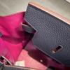 Trendy platinum bag short version oversized portable shoulder bag TOGO first layer cowhide large capacity giant pack
