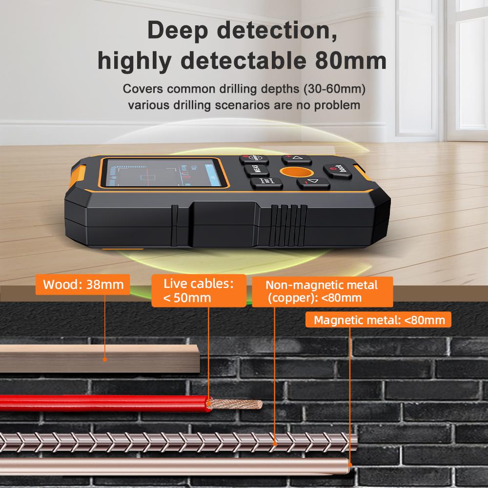 NOYAFA NF-513S Metal Detector Wire Finder Underground Cable Tracker for Detecting AC Metal Wood In Walls - Cable Finding Tool