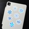 50pcs Snowflake Crystal Cartoon Stickers for Christmas Decoration, Laptop, and DIY Planner