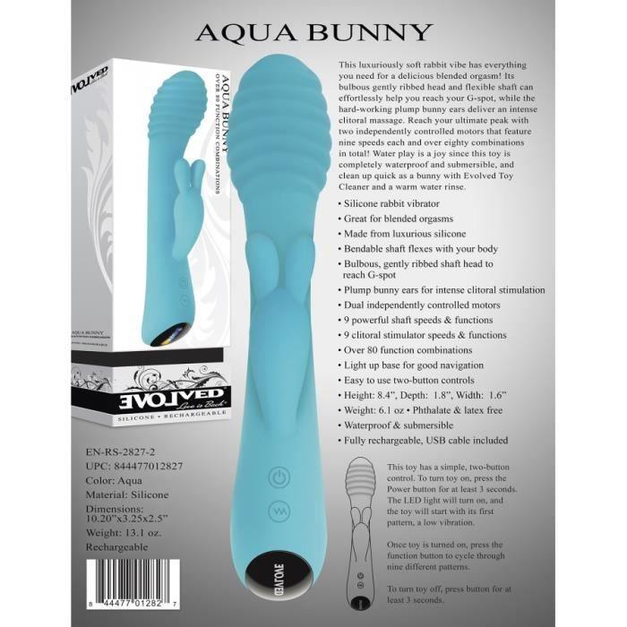 RABBIT Vibro Rabbit Aqua Bunny 20cm Evolved