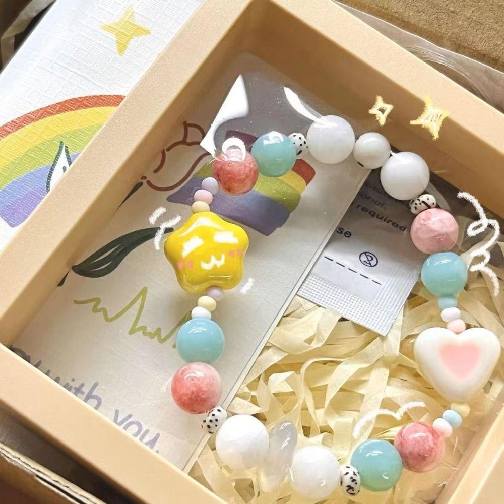 Dopamine Accessories Candy Color  Bracelet Korean Style Star Charms Bracelet  Decoration