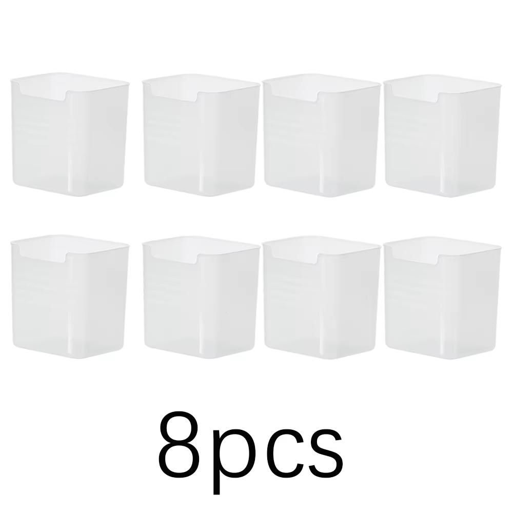 2/4/8pcs Fridge Side Door Storage Boxs Kitchen Food Vegetable Fruit Classification Box Plastics Miscellaneous Torage Container