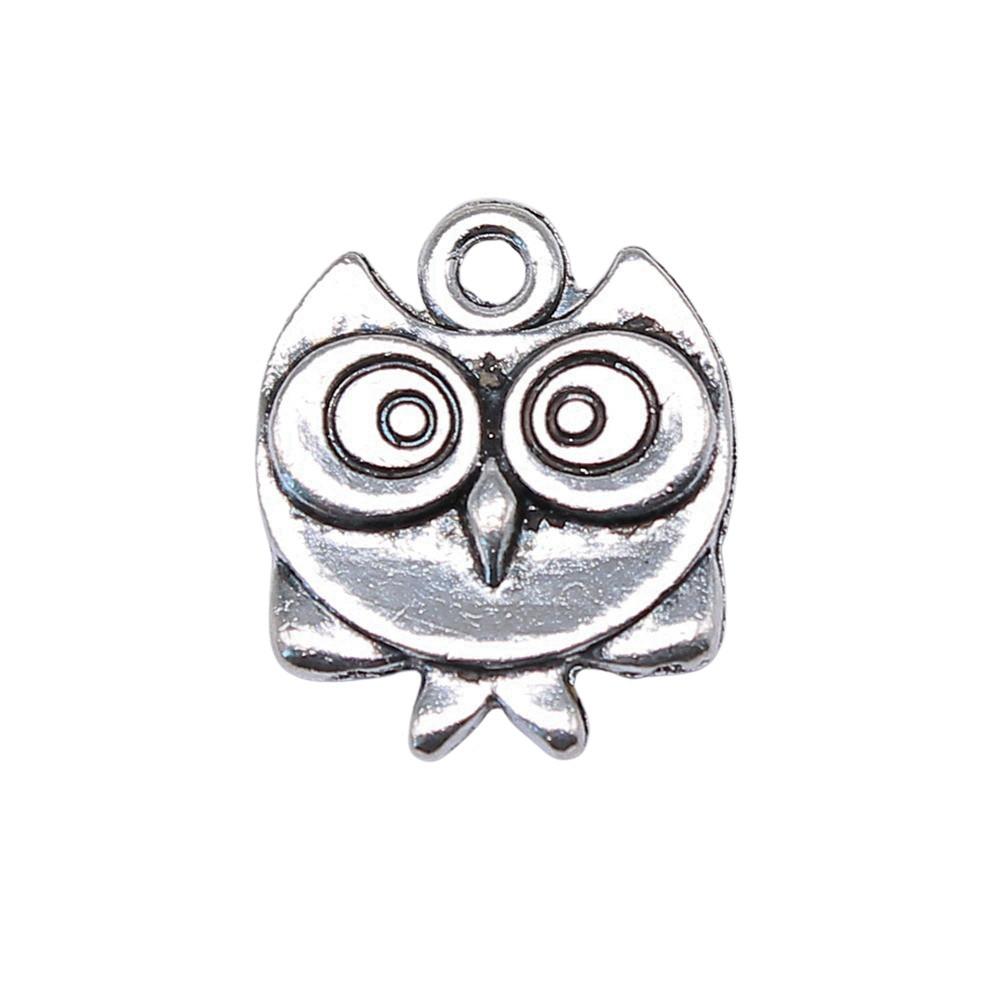 Owl Charms Mini Antique Alloy Pendants For Animal Themed Jewelry Making