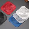 Durable Drain Hair Catcher Filter Sink Portable Silicone Mat Floor Drain Silicone Strainer  Bathtub