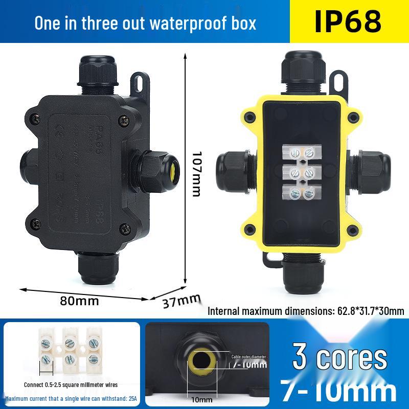 IP68 Waterproof Outdoor Junction Box with Terminals for Street Lights
