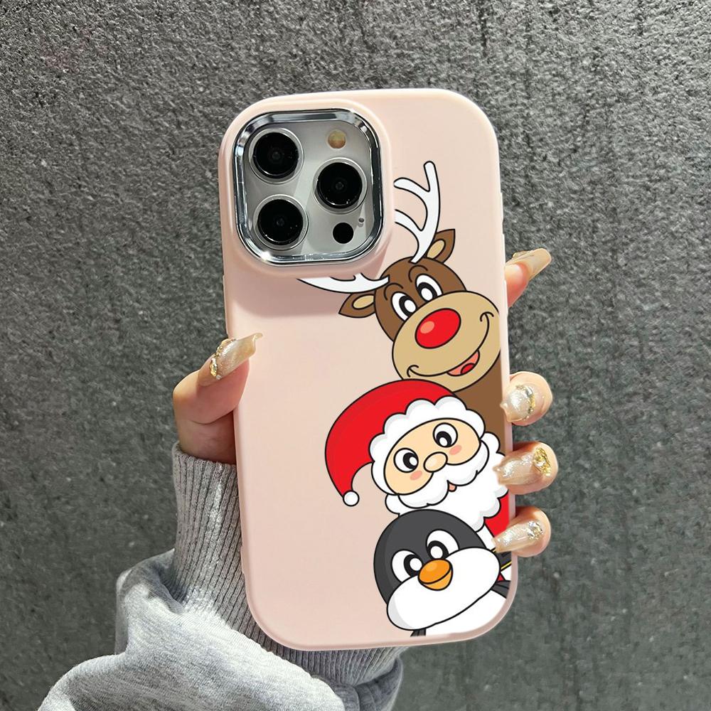 N102 Счастливого Рождества и Нового года Мягкие чехлы для телефонов iPhone 16 Pro — фото 19