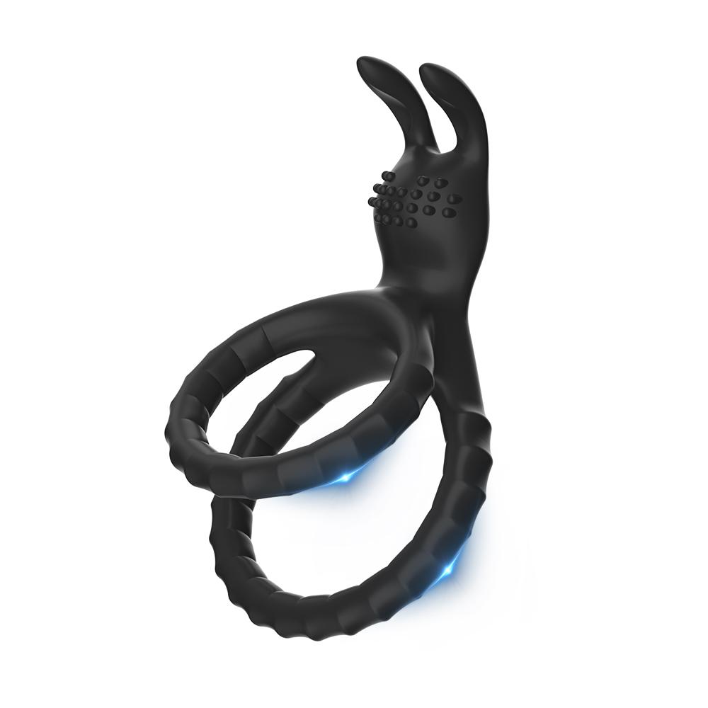 Cockringe Silikon Hodenstrecker Verzögerung Ejakulation TPE Penisring für Männer Sexspielzeug Verstellbarer Samen-Sperrring SM Penishülle