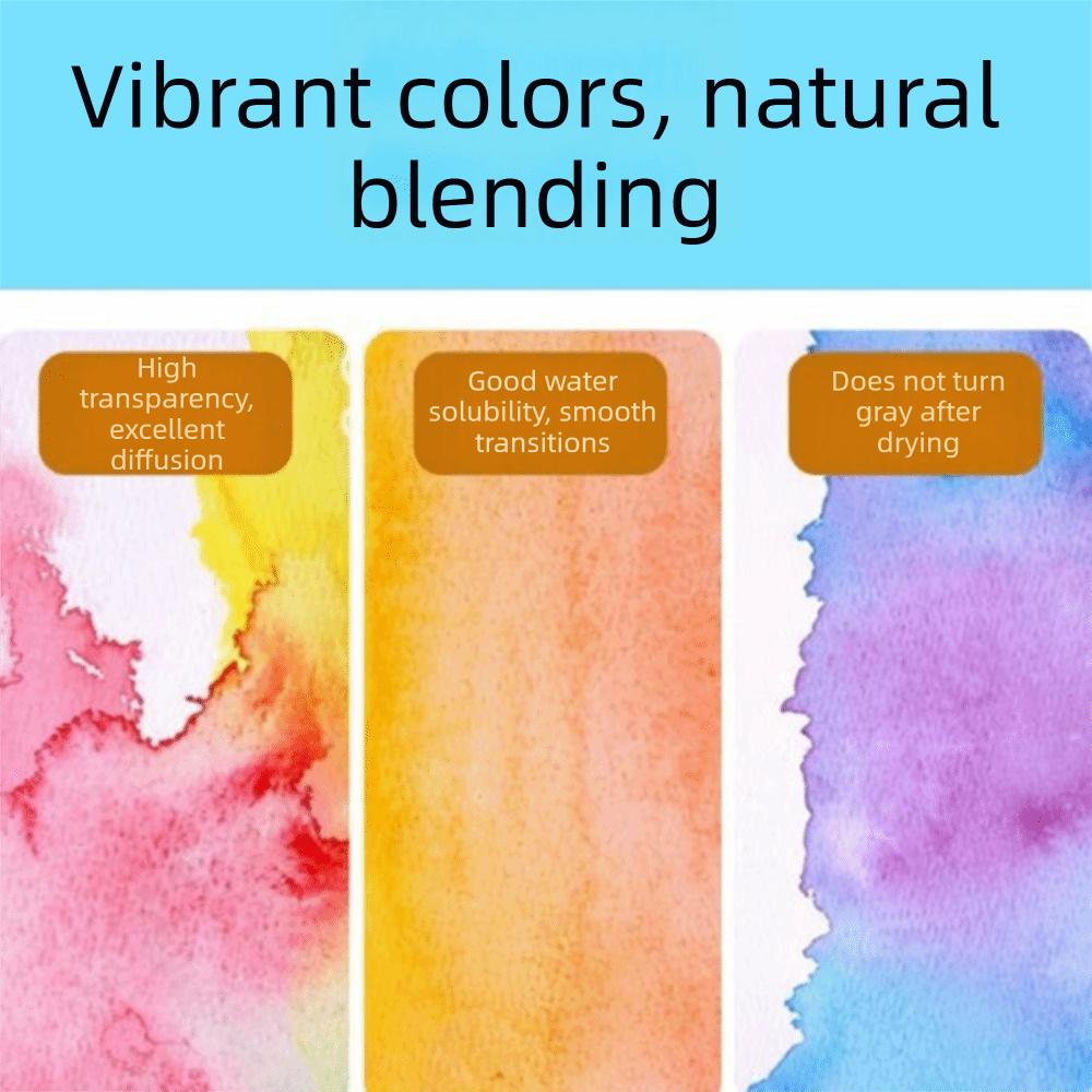 15/16Pcs Solid Pigment Watercolor Paint Set Vivid Colors Watercolor Pigment Set  Illustration