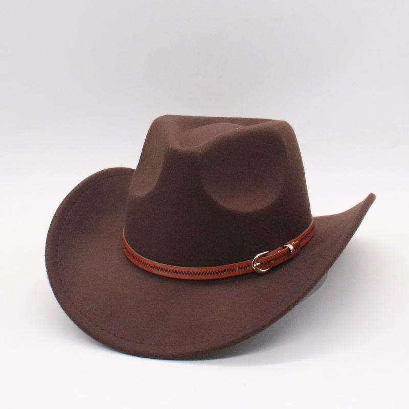 Concave Men'S And Women'S Party Felt Jazz Hat Western Cowboy Hat Jazz Top Hat
