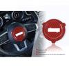Center Steering Wheel Cover for Jeep Wrangler Gladiator JL JT Red Carbon Fiber