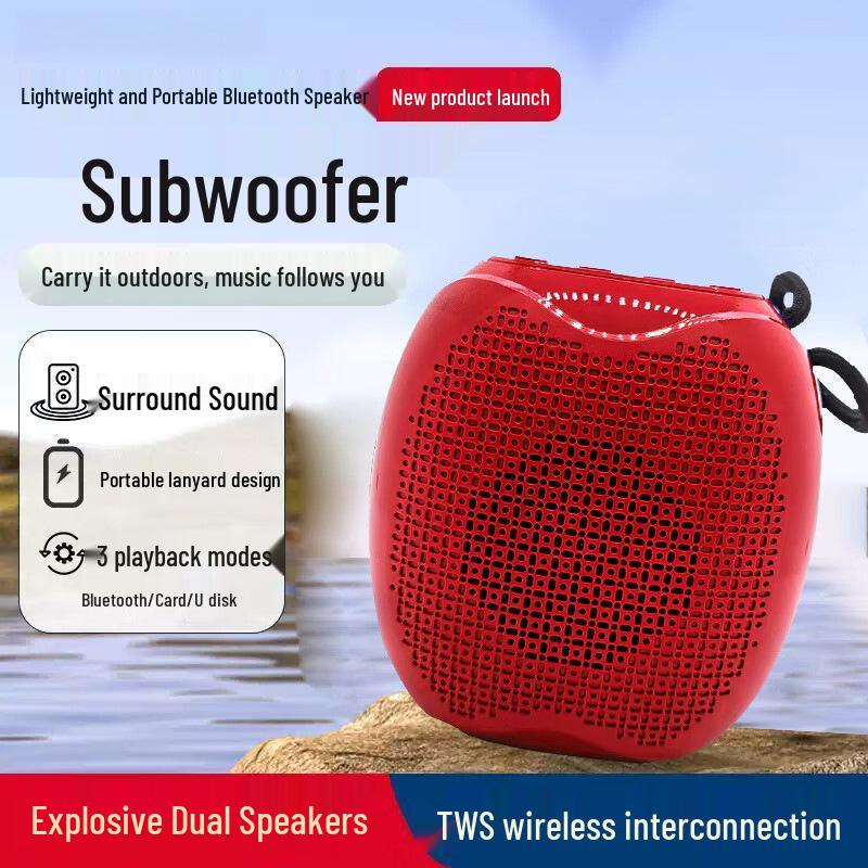 

Bluetooth Outdoor Speaker S18: Portable, Large Volume, Long Battery Life, Small Subwoofer.