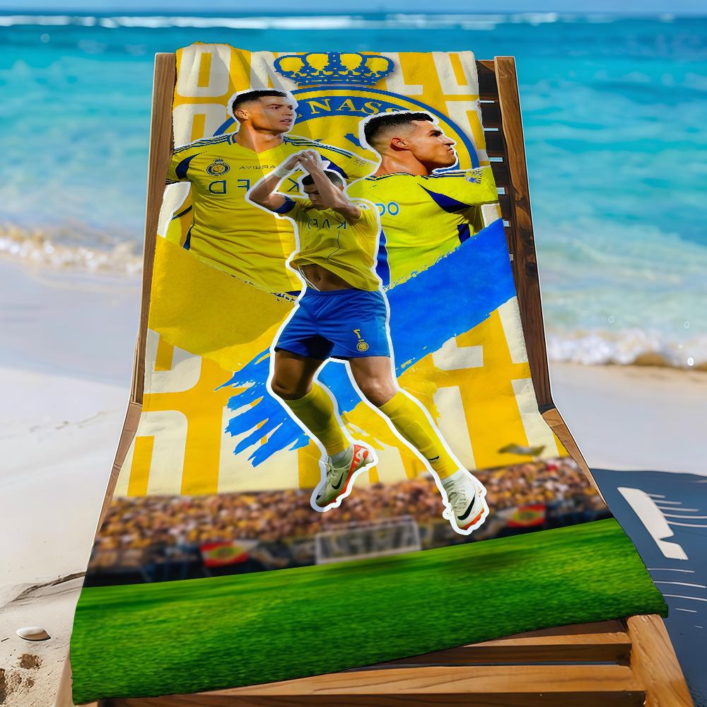 Super C-Cristiano Gwiazda R-Ronaldo-S CR7 Ręcznik Sportowy Szybkoschnący Sprzęt Turystyczny Kempingowy Odporny na Piasek Miękki Lekki Duży Ręcznik Plażowy