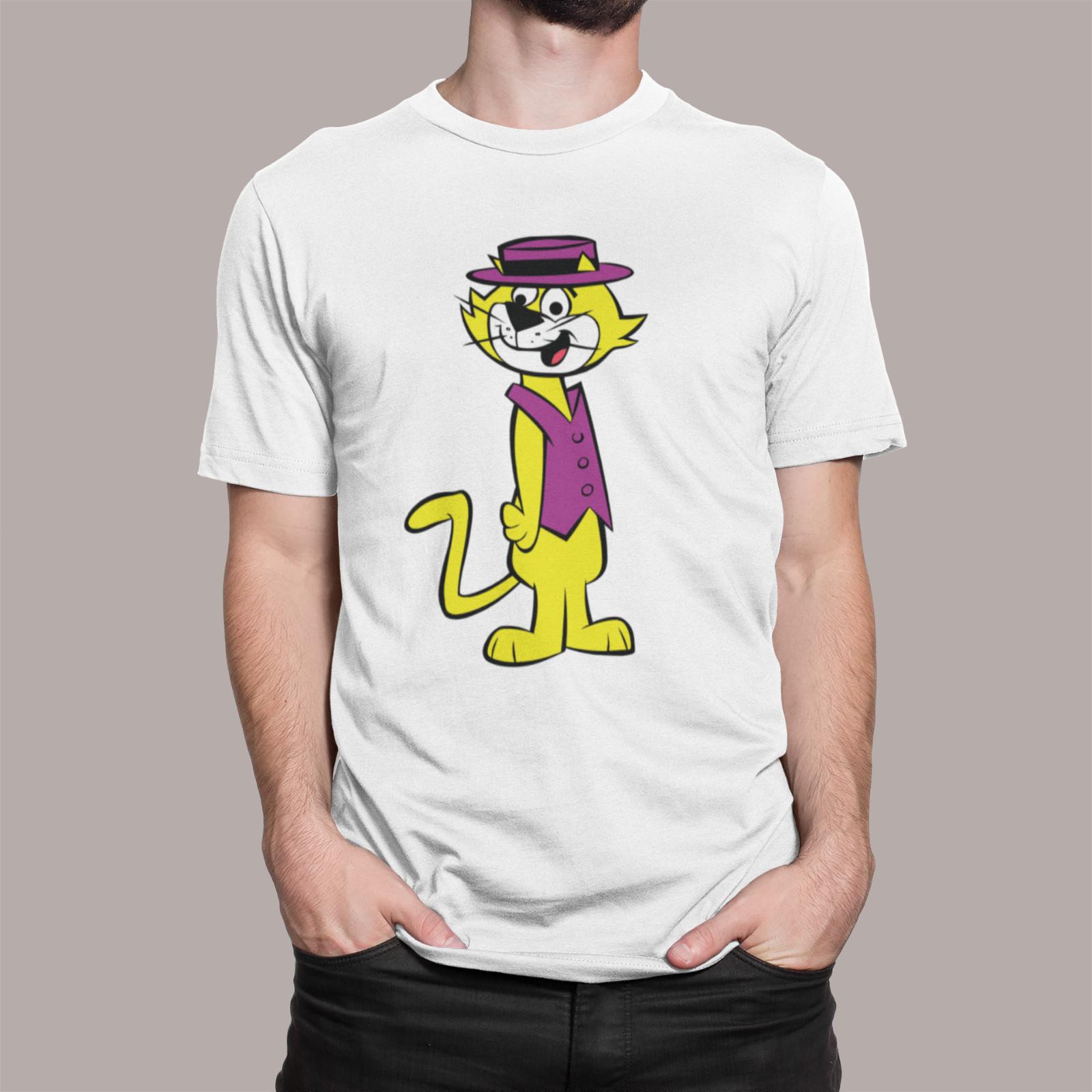 TOP CAT T SHIRT TC 70s 80s RETRO CLASSIC GIFT FUNNY ADULTS KIDS S