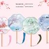 Translucent Ancient Style Round Dance Fan for Hanfu Costumes - Women's Classical Chinese Craft Fan