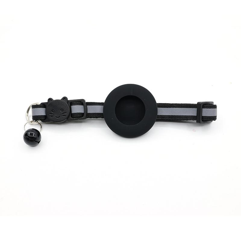 Silicone Cat Collar with Apple AirTag Holder for Pet Tracking