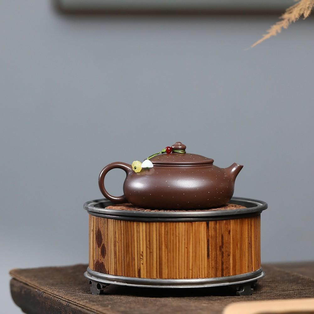 Handmade Yixing Zisha Teapot - Original Ore Purple Clay Star Sand High-End Hanjiang Tea Pot