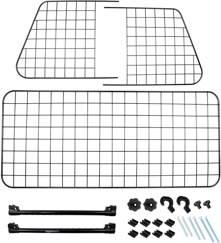 Amazon Basics Adjustable Dog Fence for 41cm Car, Black,
