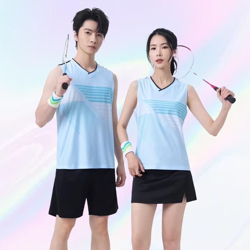 Quick-Dry Volleyball Tank Top Set Men Women Breathable Sportswear Training Match Gym