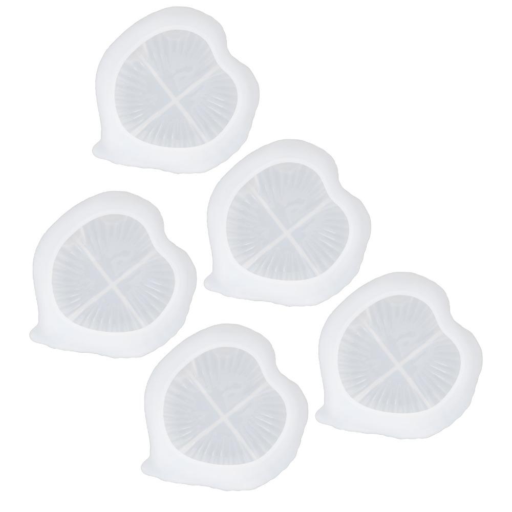 5pcs Reusable Silicone Mould Leaf Leaf Shaped Dish Mould Resin Casting Mould  Jewelry Making