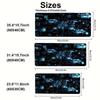 SciFi Tech Dashboard Gaming Mousepad Non Slip Rubber Base Keyboard Desk Mat Futuristic Circuit Print Pc Desktop Gamer Mousepad