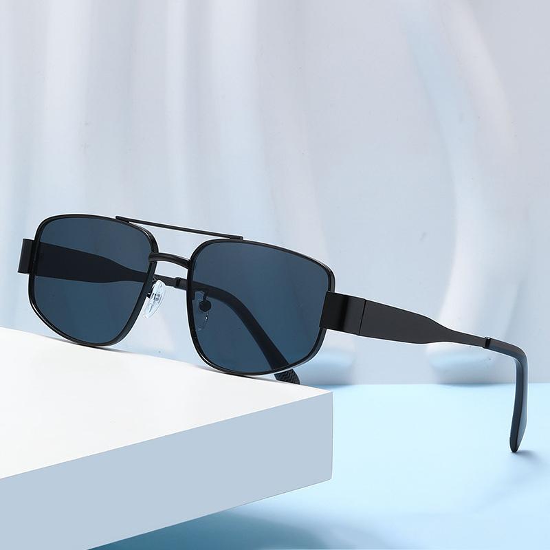 

Double-barrel Metal Sunglassesfashionable And High-end UV Protection Sunglasses Trendy And Versatile Sunglasses For Men 2183