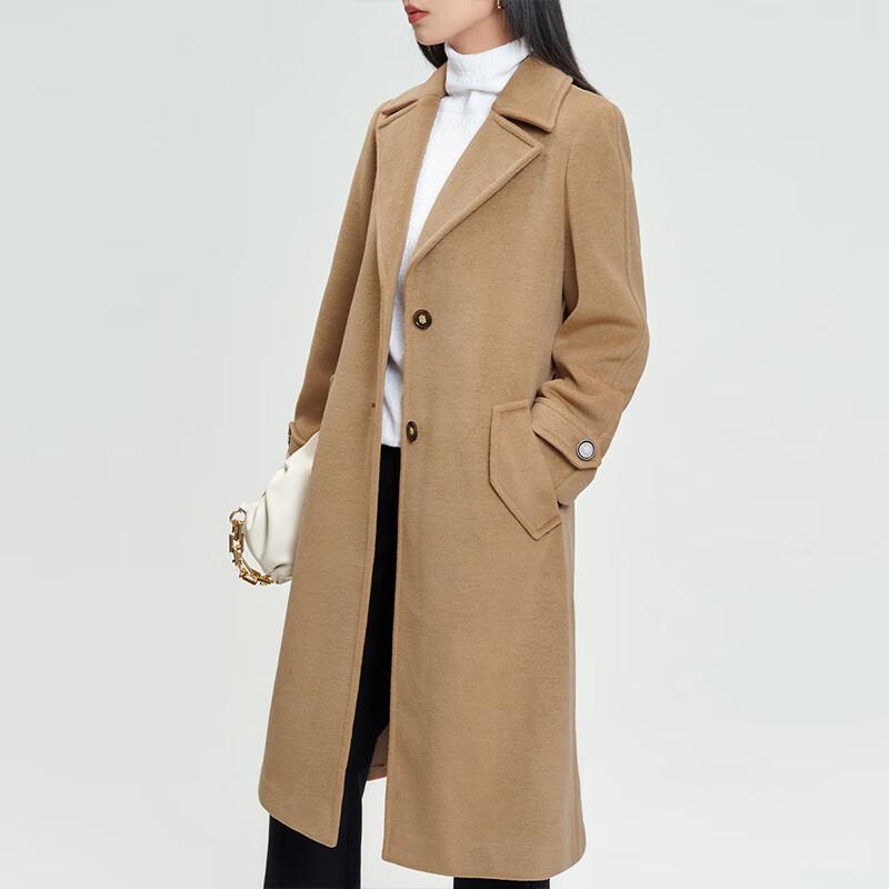 Women's Lapel Mid-Length Wool Coat