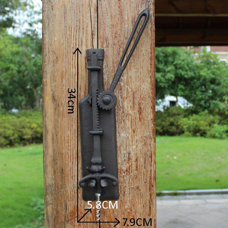 European Vintage Home Bar Decor Cast Iron Wall Mounted Wine Bottle Opener
