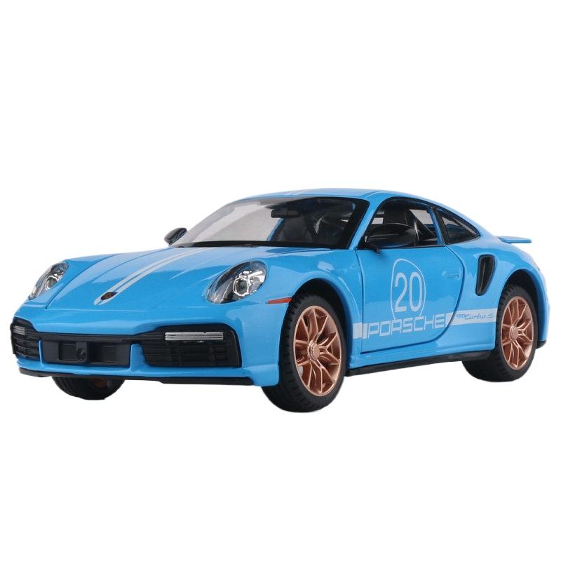 1/24 Porsches 911 TARGA TURBO S Alloy Racing Car Model Diecasts Simulation Metal Toy Car Model Sound Light Collection Gift