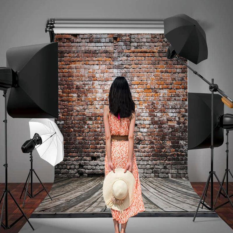 5x7ft Retro Brick Wall Photography Studio Wall Background Vinyl Photo Backdrop